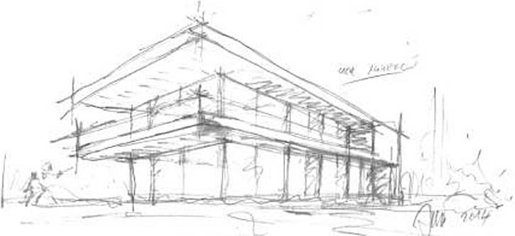 schizzo_Residenza acero rosso_Linear 77