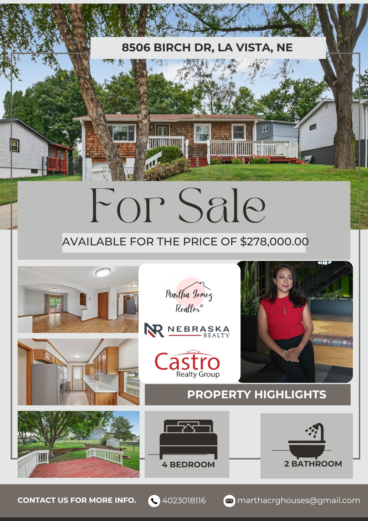 FOR SALE - $278,000