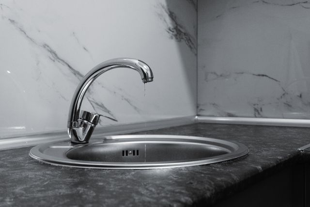 a dripping faucet