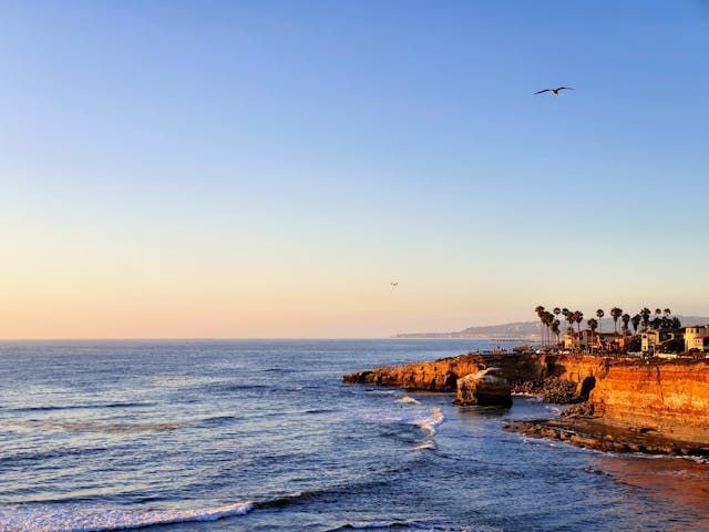 cliff-side property overlooking the ocean