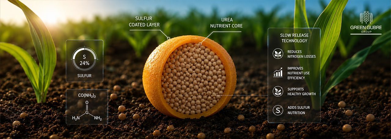 Sulfur-Coated Urea (SCU): A Controlled-Release Nitrogen Fertilizer for Improved Nutrient Efficiency