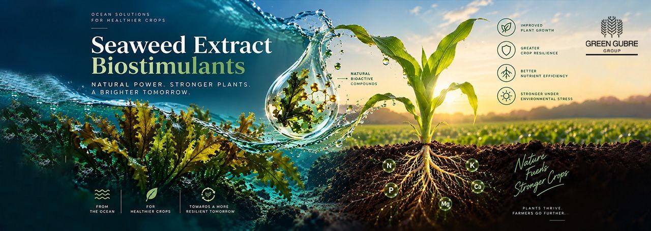 Seaweed extract biostimulants for crop growth