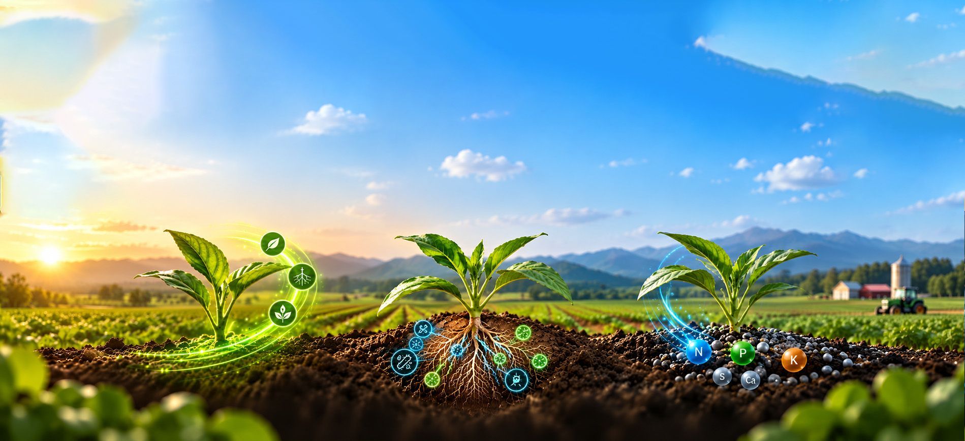 Fertilizers, biofertilizers, and biostimulants explained for crop nutrition, efficiency, and plant g