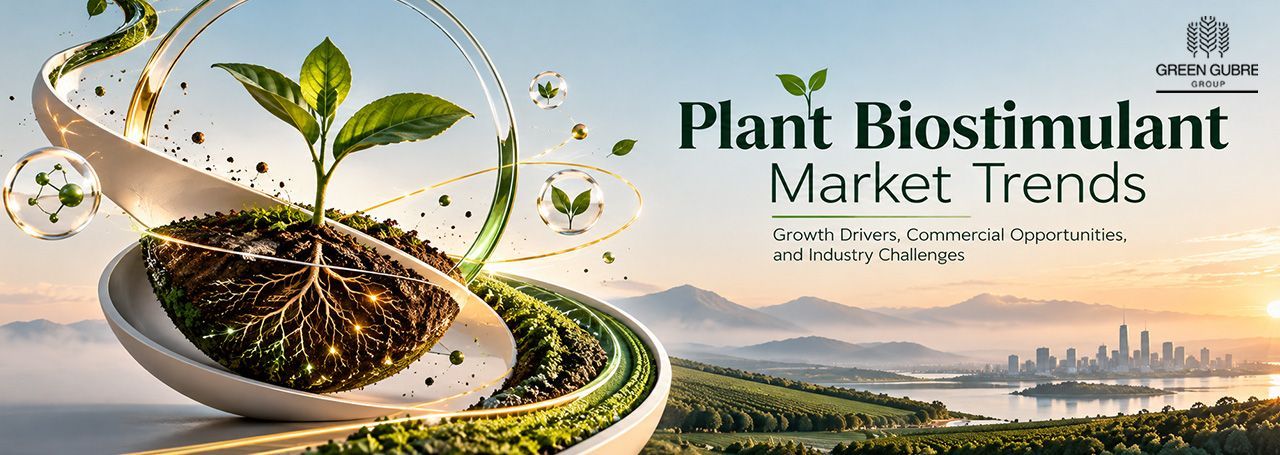 Global plant biostimulant market trends highlighting agricultural demand, regional opportunities, and commercial growth drivers