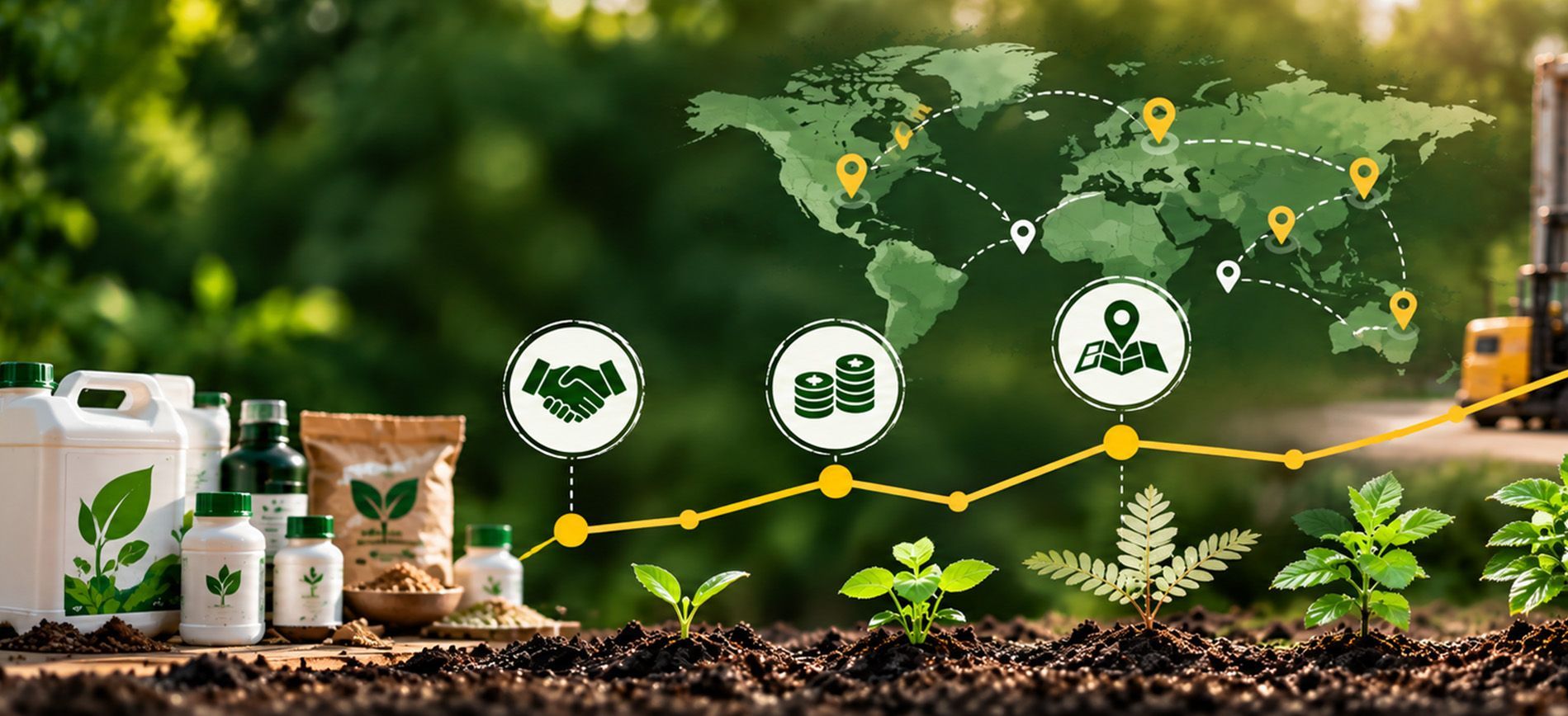 Plant biostimulant distribution, supplier selection, pricing, and agricultural market entry