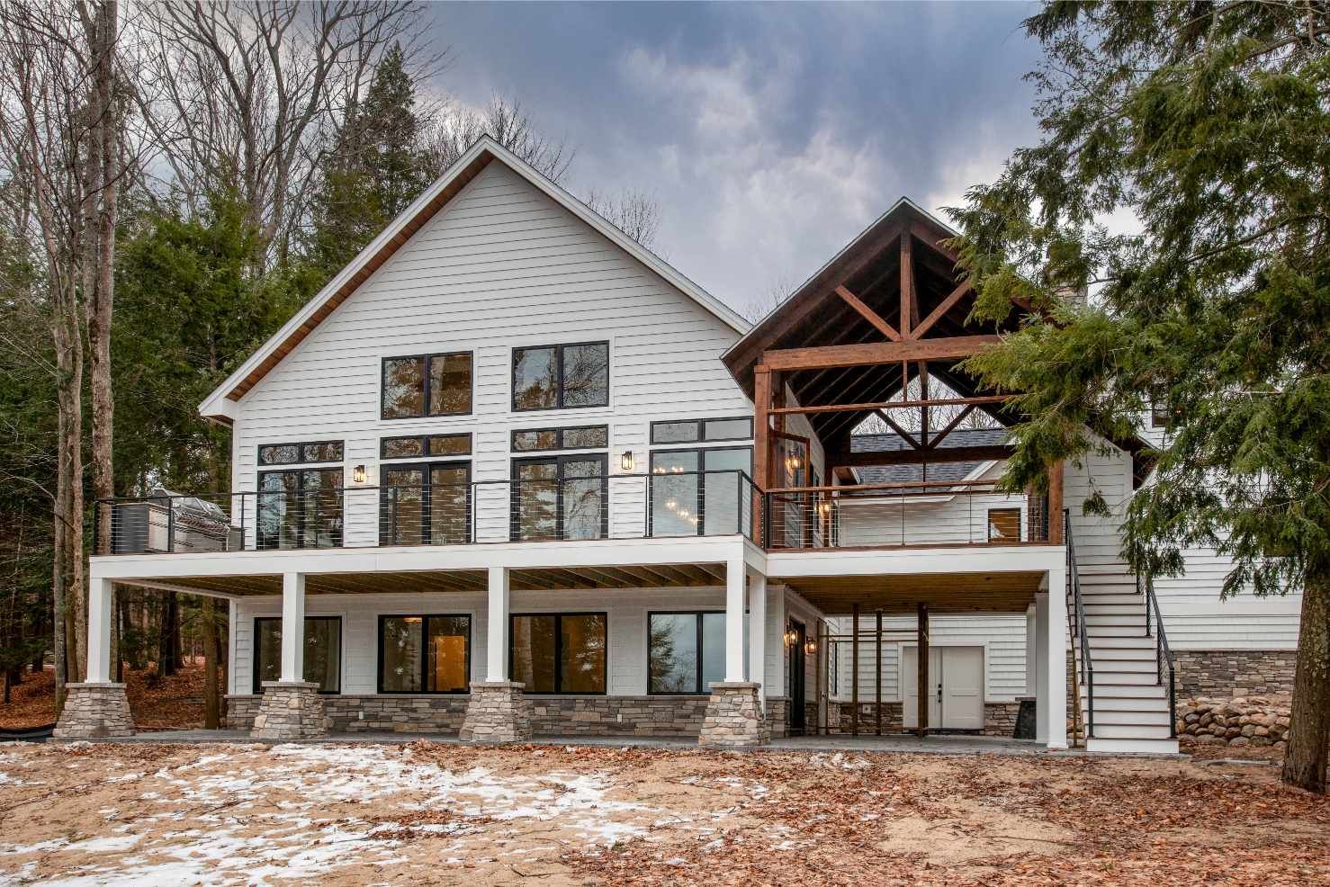 kewadin lake front homes in michigan
