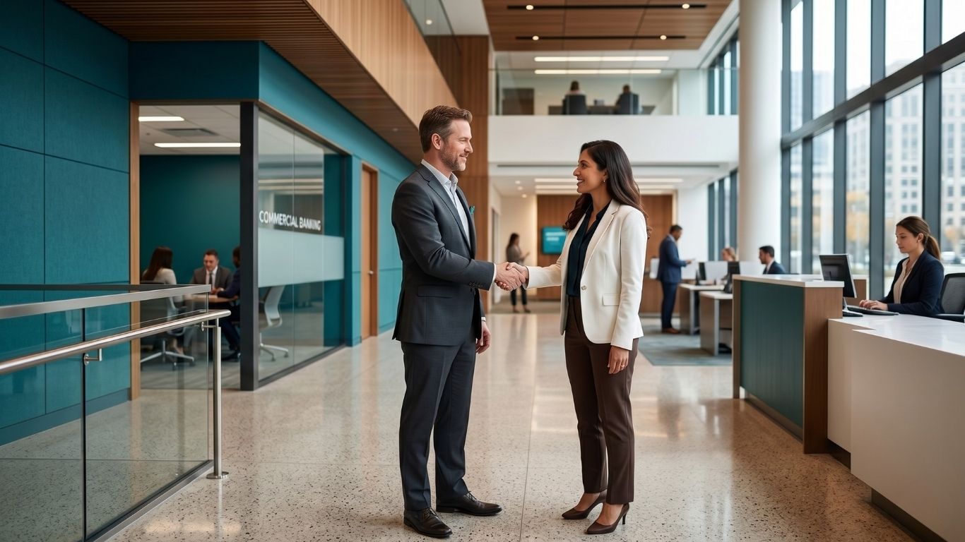 Commercial bankers and CPA professionals building referral partnership in The Woodlands Texas