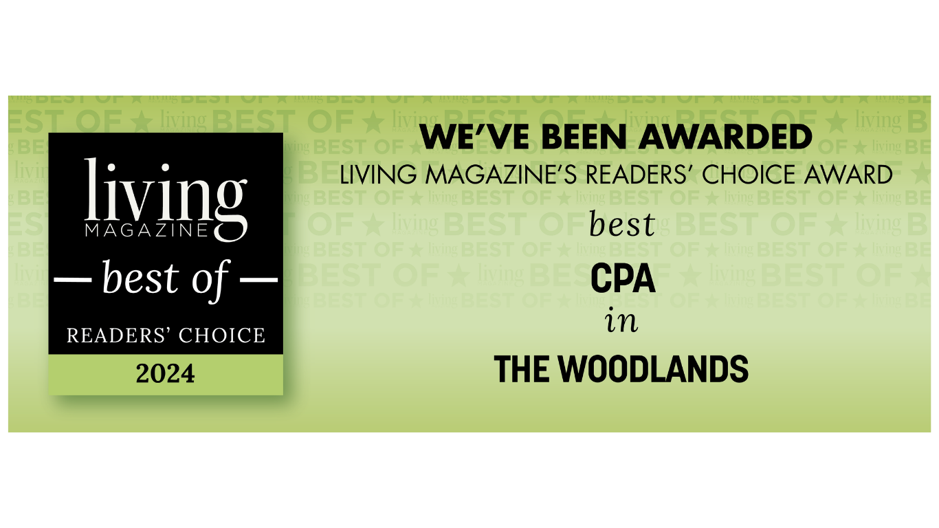 Living Magazine Best CPA Firm Award The Wodlands