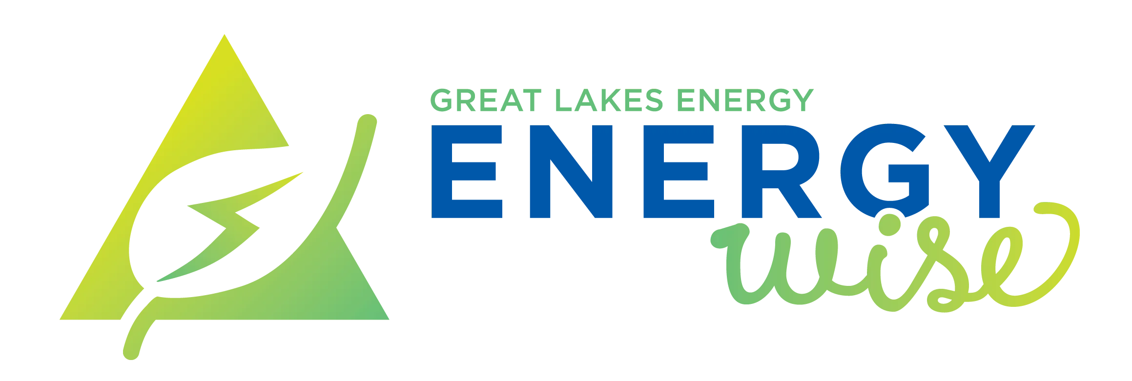 Great Lakes Energy “Energy Wise” logo with green leaf, lightning bolt, and blue-green text