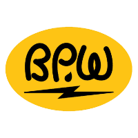 Black stylized letters