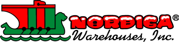 Woolworth Warehouses, Inc. logo with red and green stylized text and a shopping cart icon