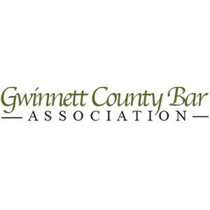 Gwinnett County Bar Association logo in green and black text