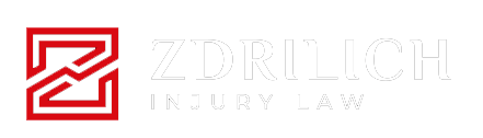 ZDRILICH Injury Law logo in red and gray on a white background