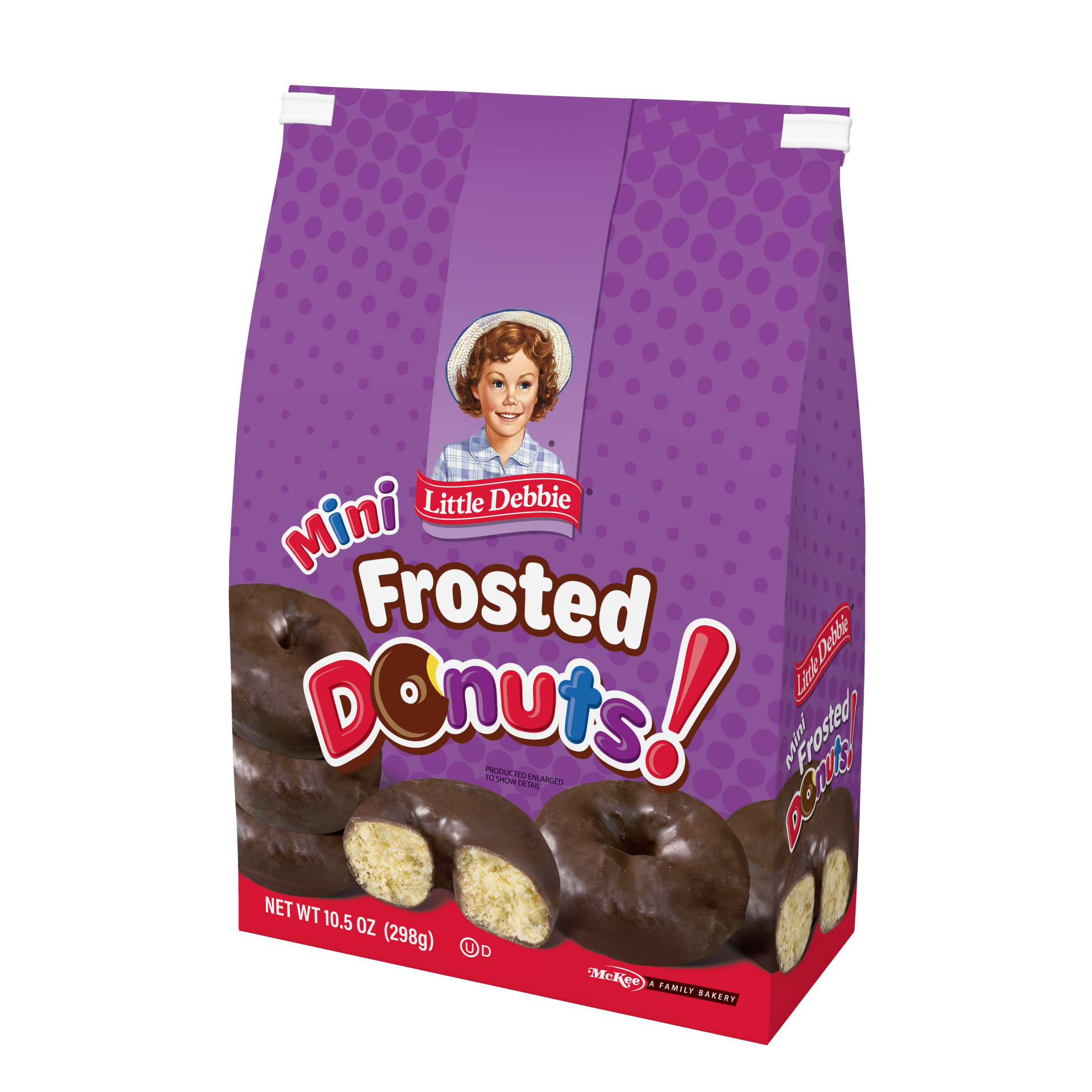 bag of little debbie frosted mini donuts