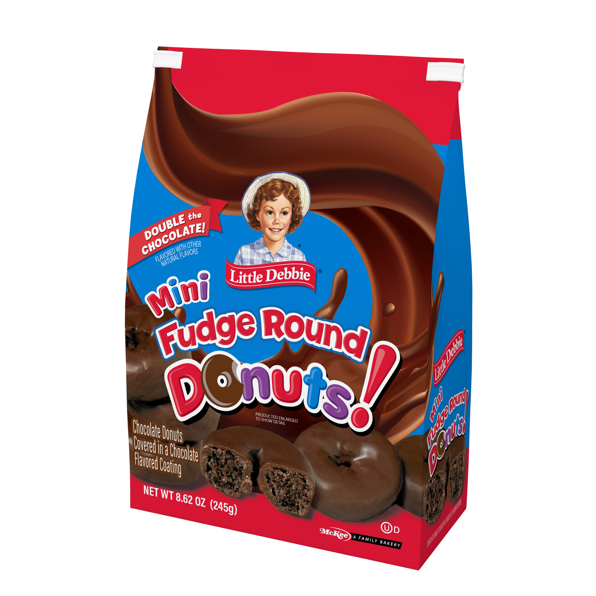 bag of little debbie fudge round mini donuts