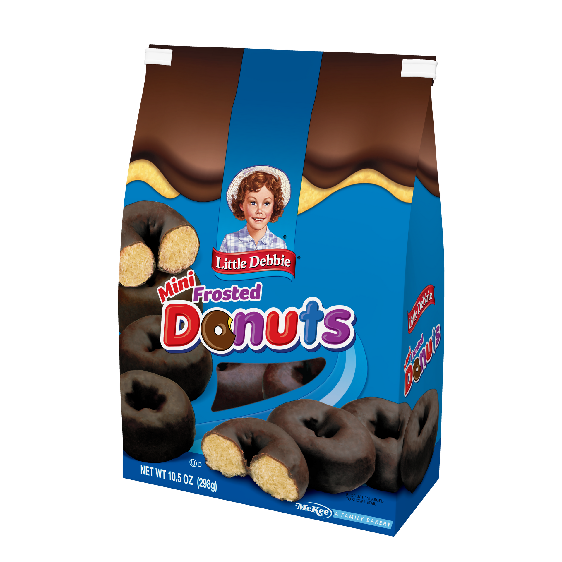 bag of little debbie frosted mini donuts