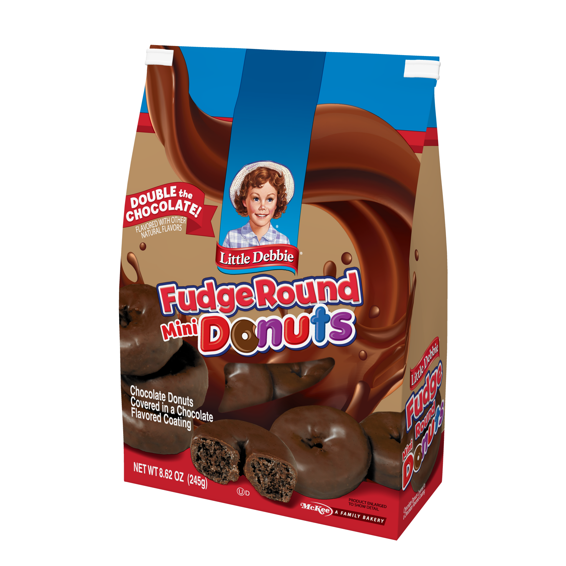 bag of little debbie fudge round mini donuts