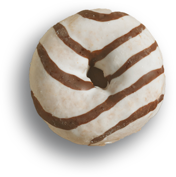 image of zebra mini donuts