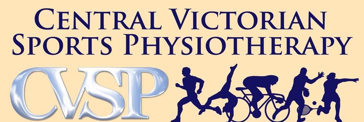 Central Victorian Sports Physiotherapy Central Victorian Sports Physiotherapy logo with silhouetted athletes and the acronym CVSP.