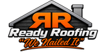 Ready Roofing logo with blue roof, red "RR" initials, and tagline "We Nailed It."
