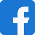 Facebook logo: white 