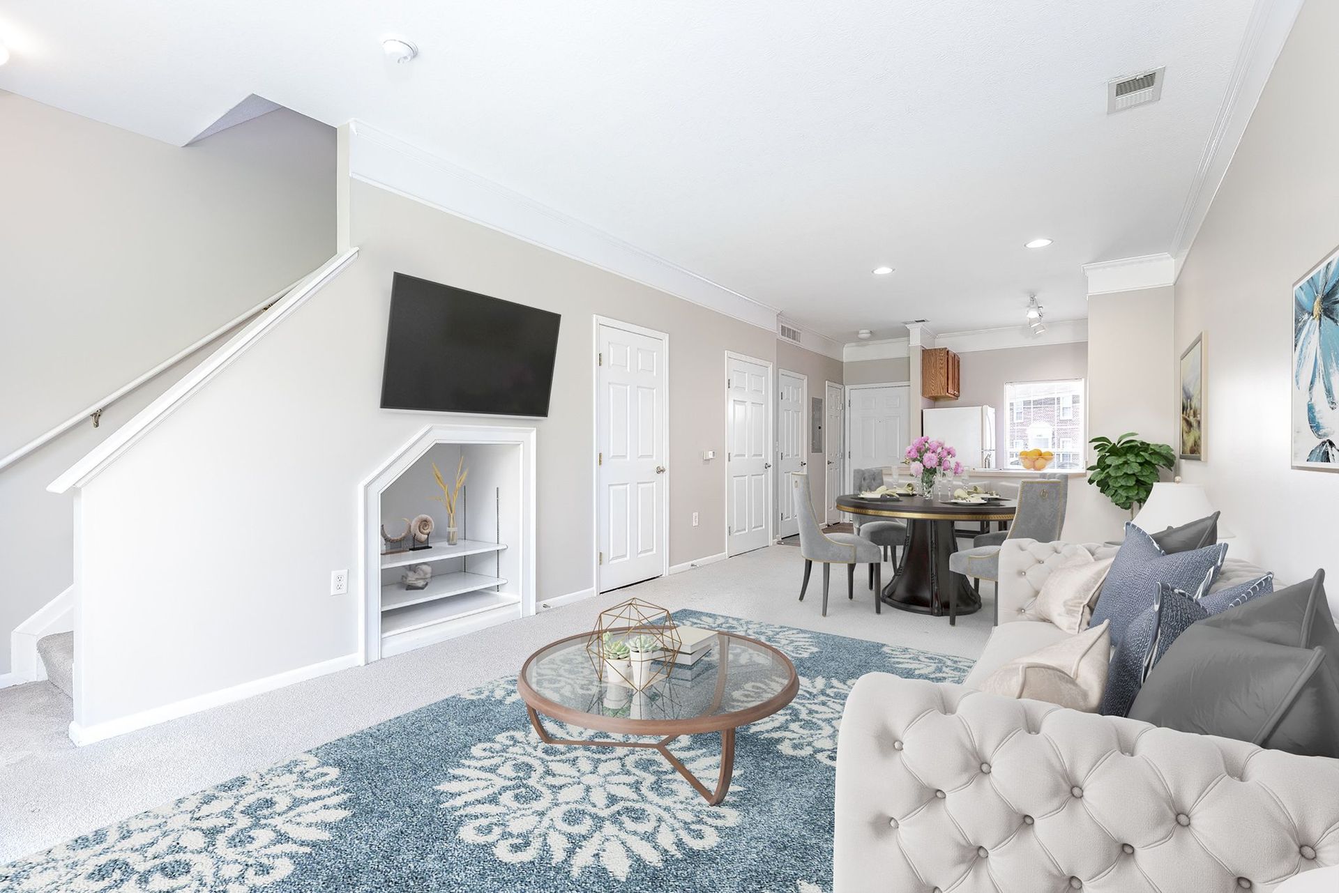 staged living room