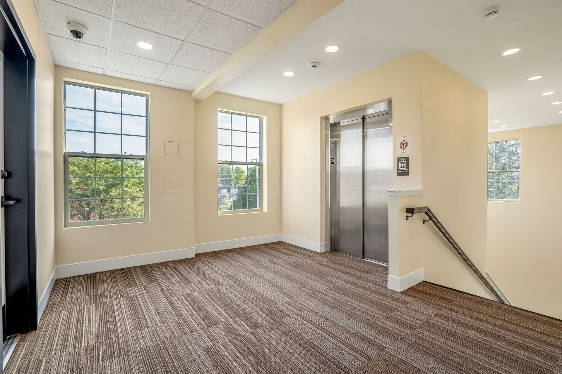 lobby with elevator