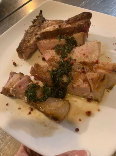 La bistecca di cinta al finocchietto selvatico