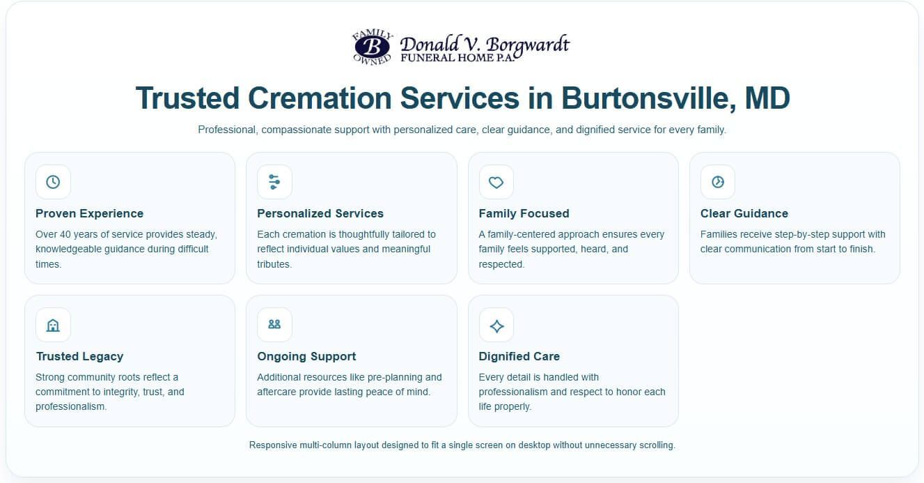 Trusted cremation services in Burtonsville, MD