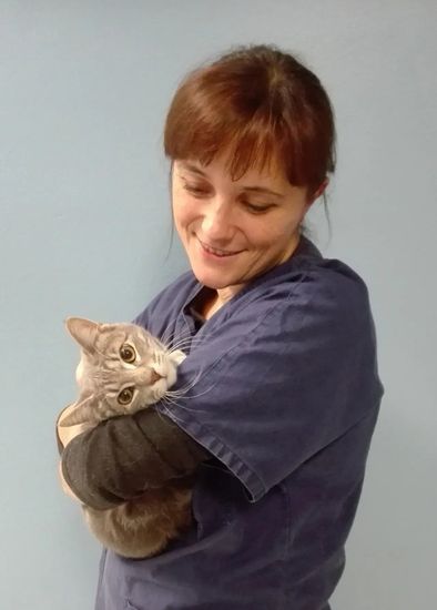 La veterinaria Laura Fiorentini