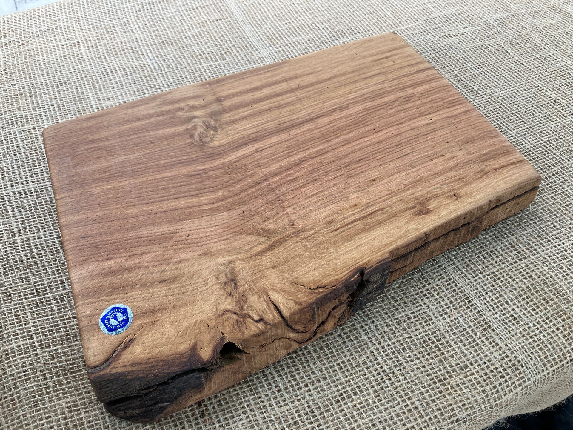 Oak Live Edge Serving Board