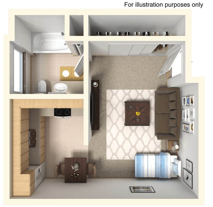 Studio floor plan