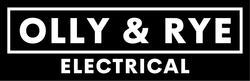 A black logo reading 