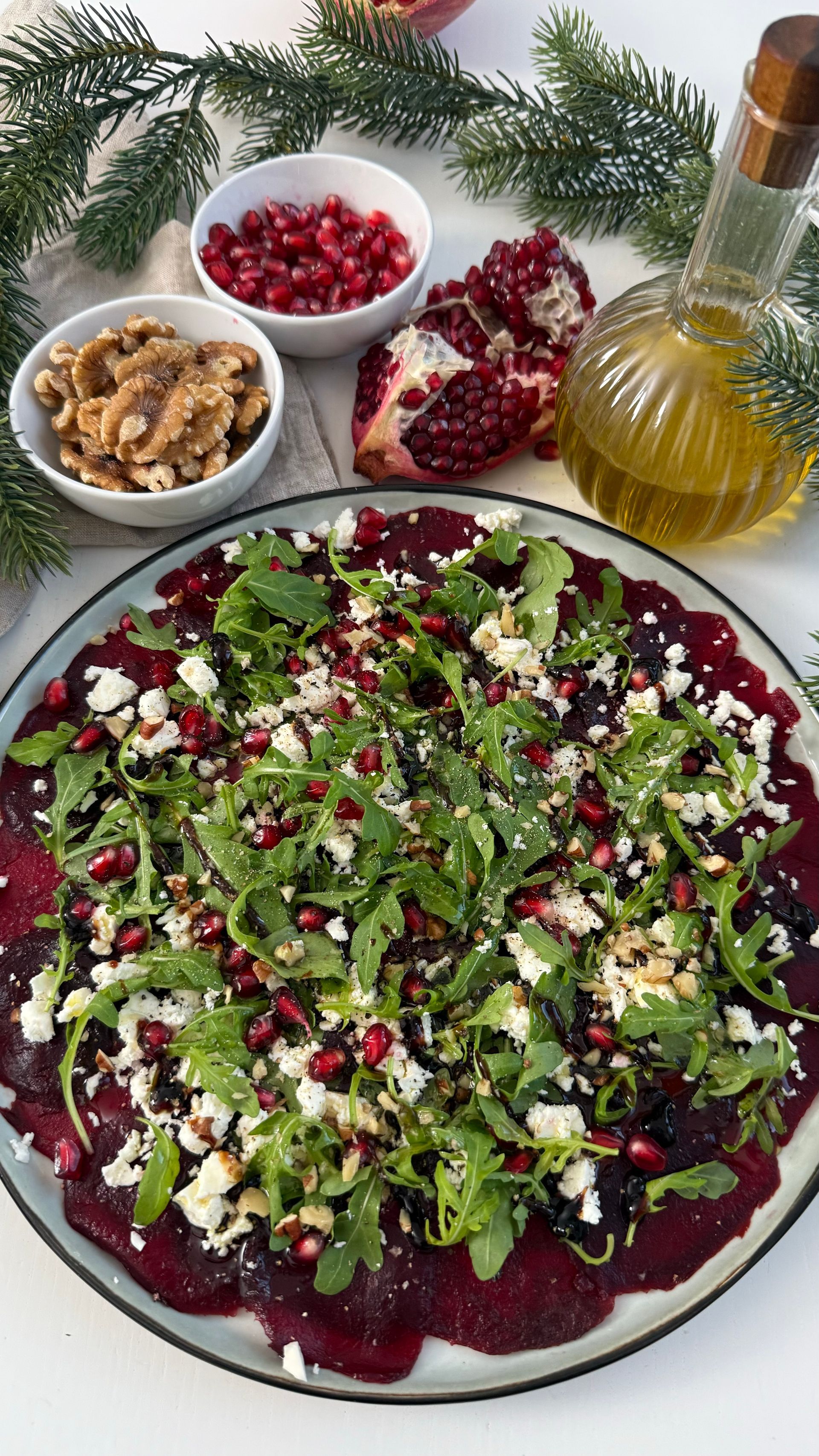 Carpaccio aus Rote Beete mit Feta