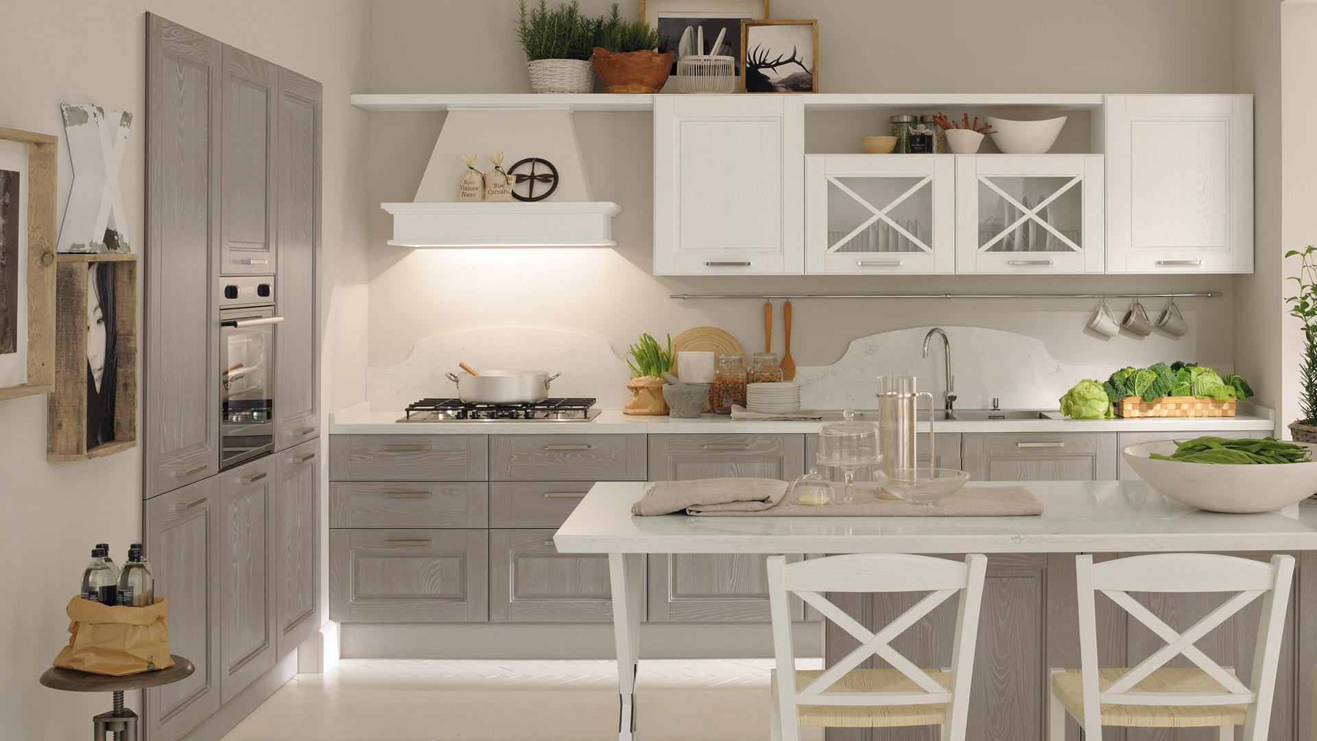 cucina moderna bianca