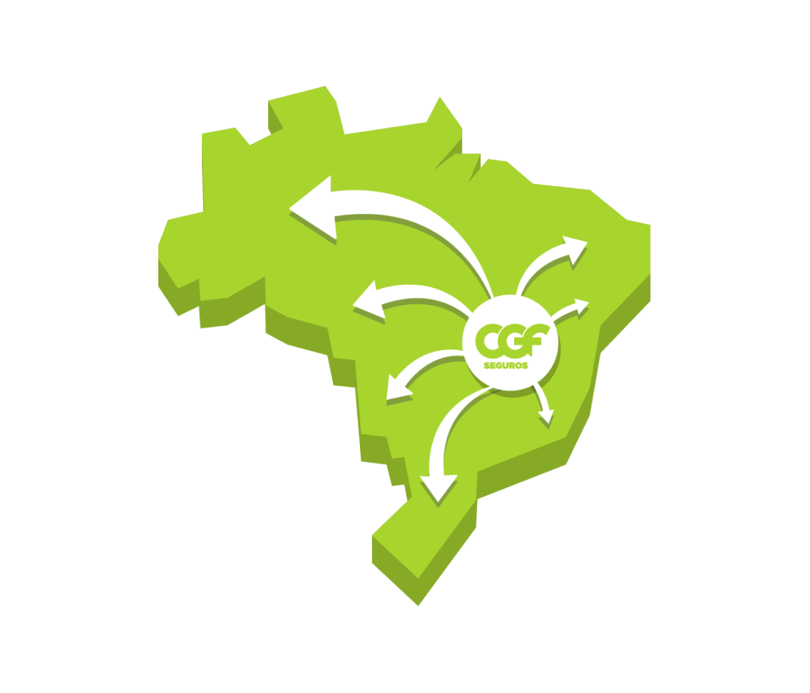Mapa de atuação CGF Seguros