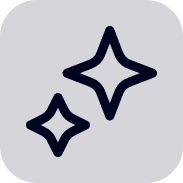 There are two stars on a gray background.