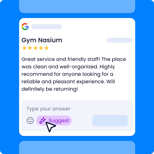 A screenshot of a google review for gym nasium.