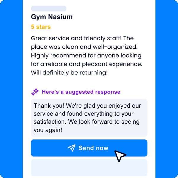 A screenshot of a message from gym nasium.