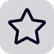 A line drawing of a star on a gray background.