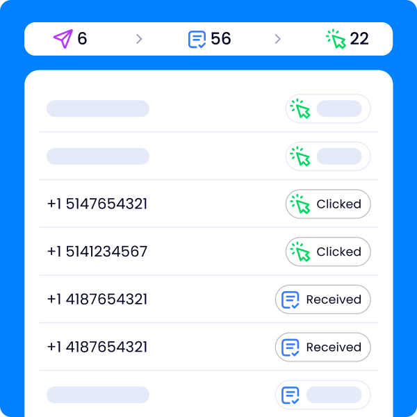 A screenshot of a cell phone with a list of numbers on it.