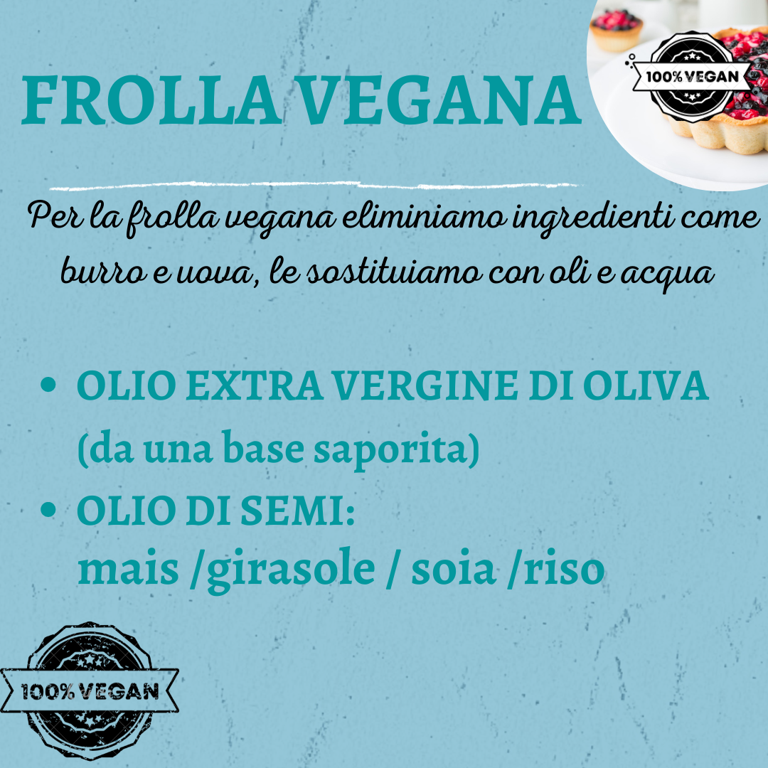 Un poster che dice frolla vegana