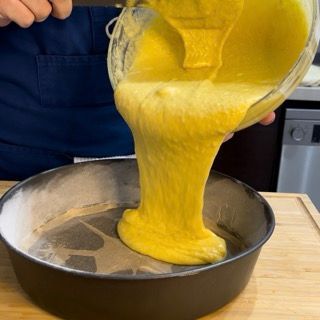 Lemon brownie cake