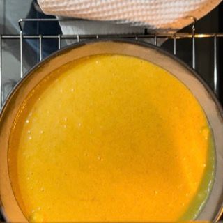 Lemon brownie cake