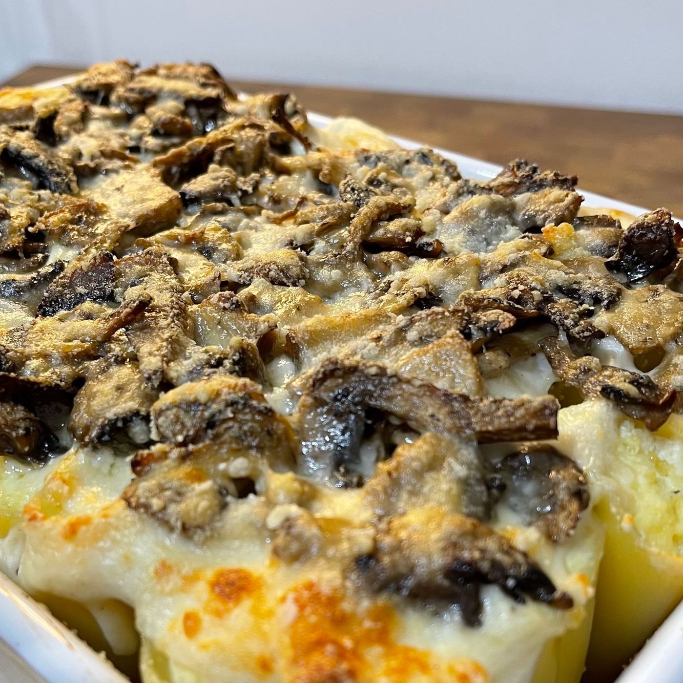 Paccheri ai funghi al forno