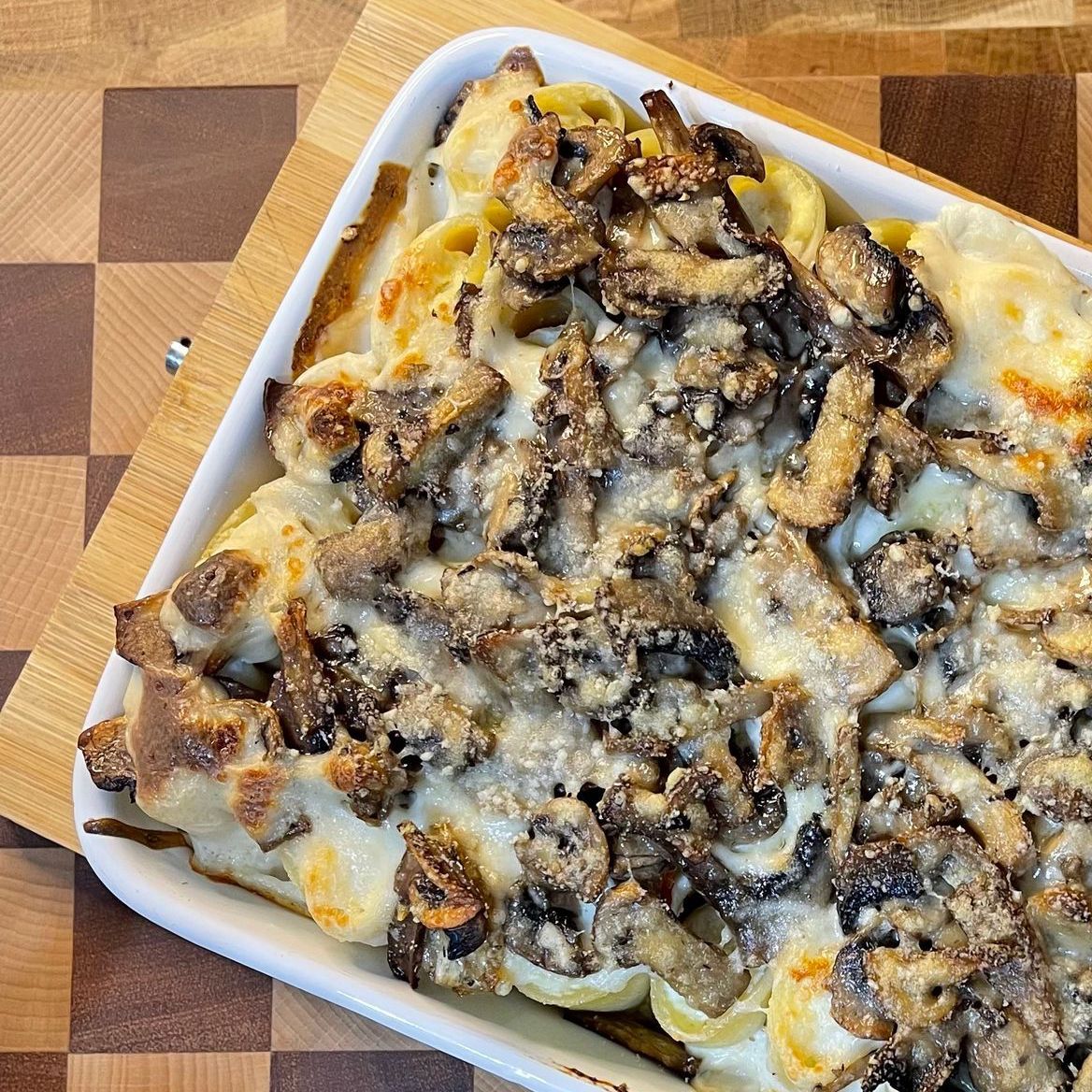 Paccheri ai funghi al forno