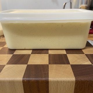 Primo impasto lievitato rimesso in planetaria.