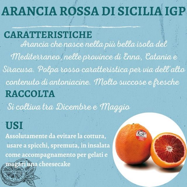 Uno sfondo blu con la scritta arancia rossa di sicilia igp