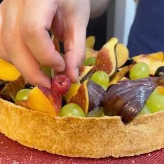 crostata alla frutta, lemon fruit tarte