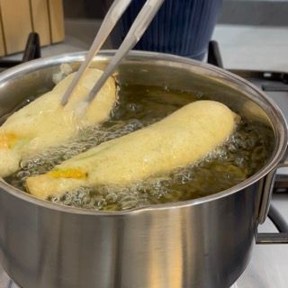 Fiori di zucca in pastella